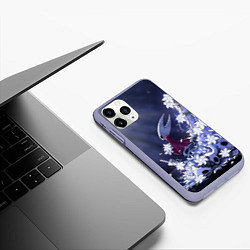 Чехол iPhone 11 Pro матовый Hollow Knight, цвет: 3D-светло-сиреневый — фото 2