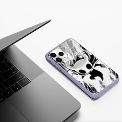 Чехол iPhone 11 Pro матовый Hollow Knight, цвет: 3D-светло-сиреневый — фото 2