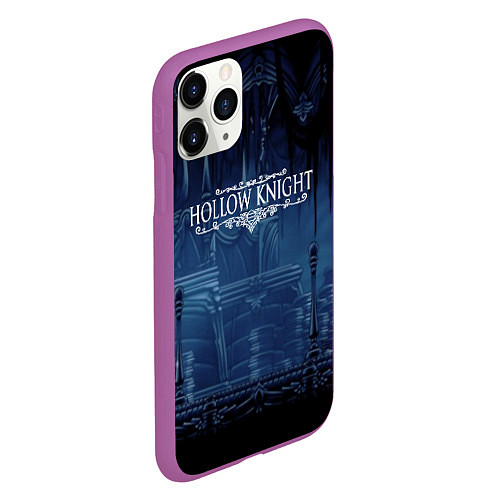 Чехол iPhone 11 Pro матовый Hollow Knight: Darkness / 3D-Фиолетовый – фото 2