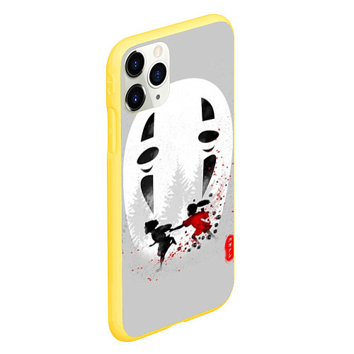 Чехол iPhone 11 Pro матовый Унесенные призраками / 3D-Желтый – фото 2
