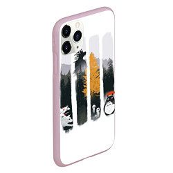 Чехол iPhone 11 Pro матовый Хранители Леса, цвет: 3D-розовый — фото 2