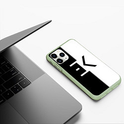 Чехол iPhone 11 Pro матовый Егор Крид: ЕК, цвет: 3D-салатовый — фото 2