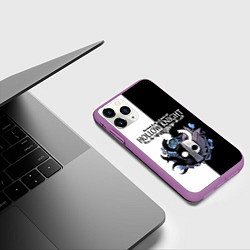 Чехол iPhone 11 Pro матовый Hollow Knight Black & White, цвет: 3D-фиолетовый — фото 2