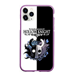 Чехол iPhone 11 Pro матовый Hollow Knight Black & White, цвет: 3D-фиолетовый