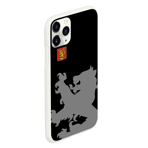 Чехол iPhone 11 Pro матовый Сборная Финляндии / 3D-Белый – фото 2