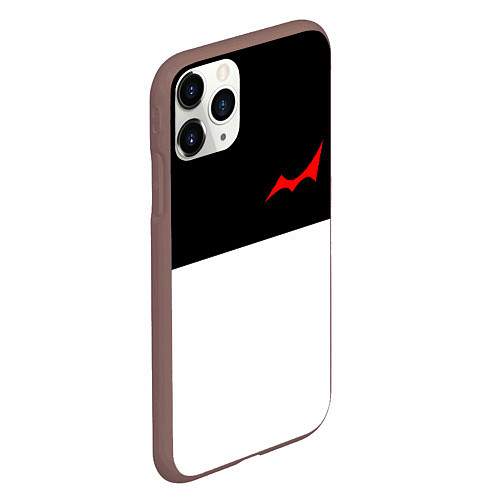 Чехол iPhone 11 Pro матовый MONOKUMA / 3D-Коричневый – фото 2