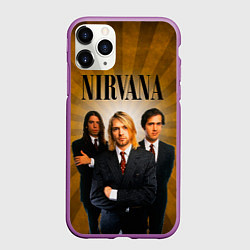 Чехол iPhone 11 Pro матовый Nirvana, цвет: 3D-фиолетовый