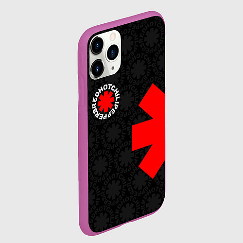 Чехол iPhone 11 Pro матовый RED HOT CHILI PEPPERS / 3D-Фиолетовый – фото 2