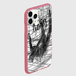 Чехол iPhone 11 Pro матовый Korn: The Nothing, цвет: 3D-малиновый — фото 2
