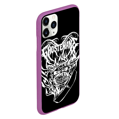 Чехол iPhone 11 Pro матовый Ghostemane / 3D-Фиолетовый – фото 2