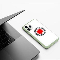 Чехол iPhone 11 Pro матовый RED HOT CHILI PEPPERS, цвет: 3D-салатовый — фото 2