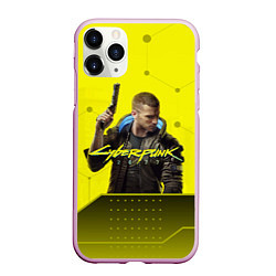 Чехол iPhone 11 Pro матовый CYBERPUNK 2077