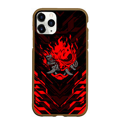 Чехол iPhone 11 Pro матовый CYBERPUNK 2077