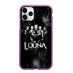 Чехол iPhone 11 Pro матовый Louna, цвет: 3D-фиолетовый
