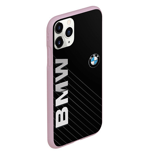 Чехол iPhone 11 Pro матовый BMW / 3D-Розовый – фото 2