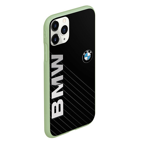 Чехол iPhone 11 Pro матовый BMW / 3D-Салатовый – фото 2