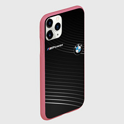 Чехол iPhone 11 Pro матовый BMW, цвет: 3D-малиновый — фото 2