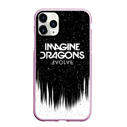 Чехол iPhone 11 Pro матовый IMAGINE DRAGONS, цвет: 3D-розовый