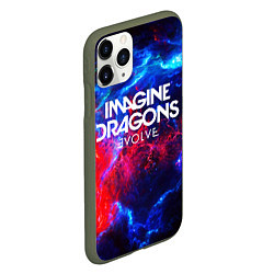 Чехол iPhone 11 Pro матовый IMAGINE DRAGONS, цвет: 3D-темно-зеленый — фото 2