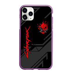 Чехол iPhone 11 Pro матовый Cyberpunk 2077: Grey Samurai