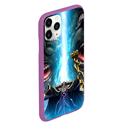 Чехол iPhone 11 Pro матовый Overlord / 3D-Фиолетовый – фото 2