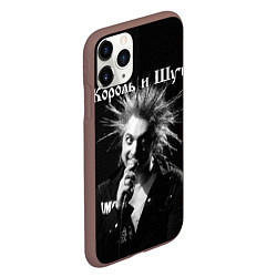 Чехол iPhone 11 Pro матовый Король и Шут Анархия, цвет: 3D-коричневый — фото 2