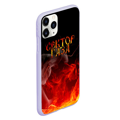 Чехол iPhone 11 Pro матовый Сектор Газа / 3D-Светло-сиреневый – фото 2