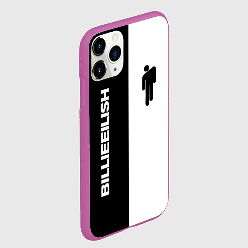 Чехол iPhone 11 Pro матовый BILLIE EILISH / 3D-Фиолетовый – фото 2