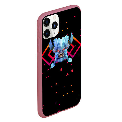 Чехол iPhone 11 Pro матовый Dota 2 - Spirit Breaker / 3D-Малиновый – фото 2