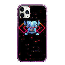 Чехол iPhone 11 Pro матовый Dota 2 - Spirit Breaker, цвет: 3D-фиолетовый