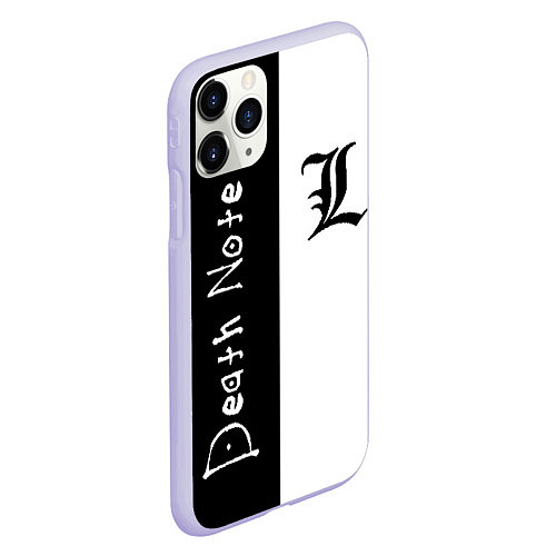 Чехол iPhone 11 Pro матовый Death Note 2 / 3D-Светло-сиреневый – фото 2