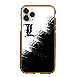 Чехол iPhone 11 Pro матовый Death Note 5, цвет: 3D-коричневый