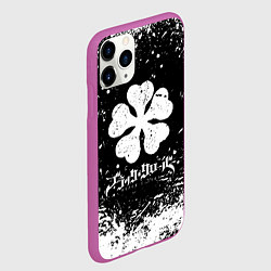 Чехол iPhone 11 Pro матовый ЧЁРНЫЙ КЛЕВЕР, цвет: 3D-фиолетовый — фото 2
