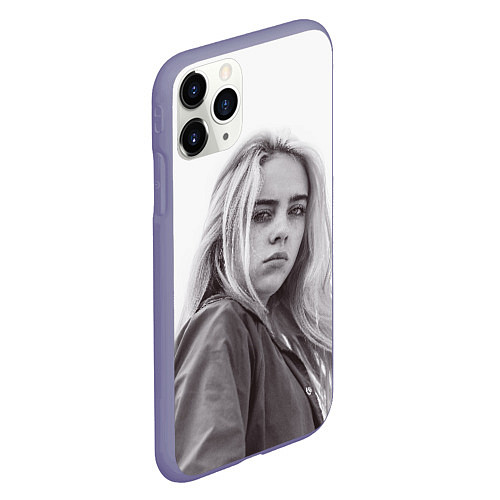 Чехол iPhone 11 Pro матовый BILLIE EILISH / 3D-Серый – фото 2