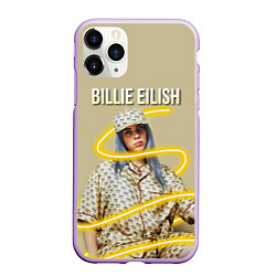 Чехол iPhone 11 Pro матовый BILLIE EILISH, цвет: 3D-сиреневый