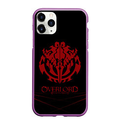 Чехол iPhone 11 Pro матовый Overlord, цвет: 3D-фиолетовый