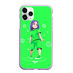 Чехол iPhone 11 Pro матовый Billie Eilish: Acid Girl, цвет: 3D-сиреневый