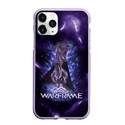 Чехол iPhone 11 Pro матовый Warframe game logo, цвет: 3D-светло-сиреневый