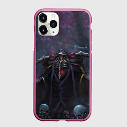 Чехол iPhone 11 Pro матовый Overlord, цвет: 3D-малиновый