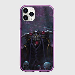 Чехол iPhone 11 Pro матовый Overlord, цвет: 3D-фиолетовый