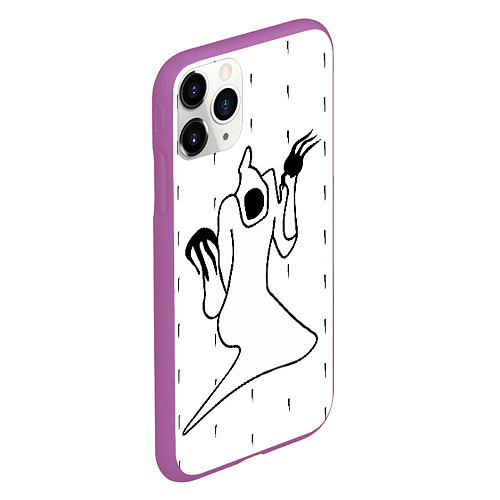 Чехол iPhone 11 Pro матовый KIZARU - Karmageddon / 3D-Фиолетовый – фото 2