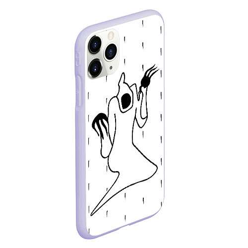 Чехол iPhone 11 Pro матовый KIZARU - Karmageddon / 3D-Светло-сиреневый – фото 2