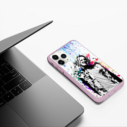 Чехол iPhone 11 Pro матовый KIZARU, цвет: 3D-розовый — фото 2