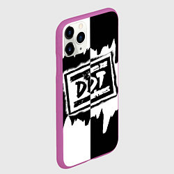 Чехол iPhone 11 Pro матовый ДДТ, цвет: 3D-фиолетовый — фото 2
