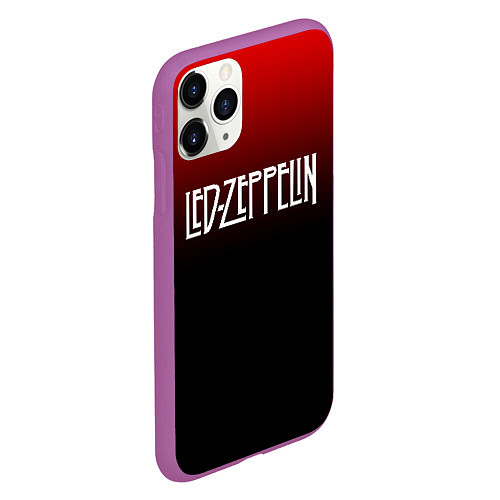 Чехол iPhone 11 Pro матовый Led Zeppelin / 3D-Фиолетовый – фото 2
