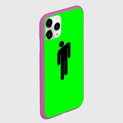 Чехол iPhone 11 Pro матовый BILLIE EILISH / 3D-Фиолетовый – фото 2