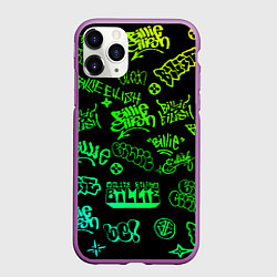 Чехол iPhone 11 Pro матовый BILLIE EILISH: Grunge Graffiti