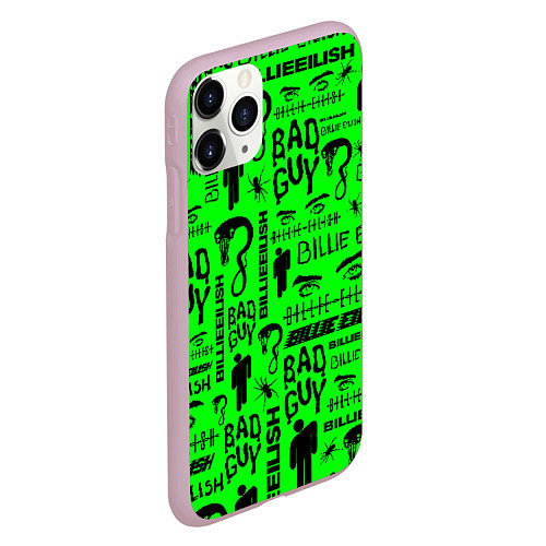 Чехол iPhone 11 Pro матовый Billie Eilish: Bad Guy / 3D-Розовый – фото 2