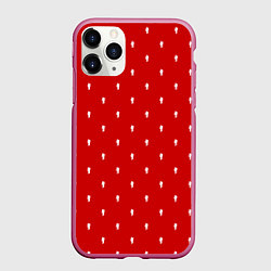 Чехол iPhone 11 Pro матовый BILLIE EILISH, цвет: 3D-малиновый