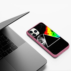 Чехол iPhone 11 Pro матовый PINK FLOYD, цвет: 3D-малиновый — фото 2